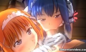  » Two Horny Maids Suck One 3D Hentai Cock